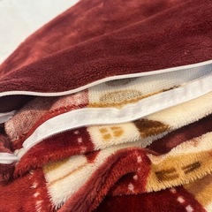 シングルサイズ布団カバー　毛布にも　ネコちゃん柄の画像