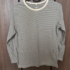 【59】ボーダー柄長袖シャツ　