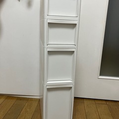 スリム収納ボックス　グレーの画像