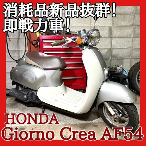 ☆安心の点検整備.動画☆ホンダ ジョルノ クレア AF54☆消耗品等整備済みで即戦力！始動性も良好です！
