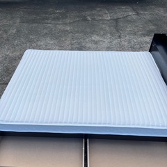 ★コンセント　収納付き フレーム マットレス セット★コスパクリエーション ダブルベッド ダブルサイズ★ロータイプ★フレーム★マットレス★ の画像