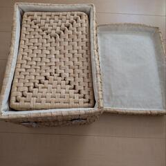収納BOX大小２個セットの画像