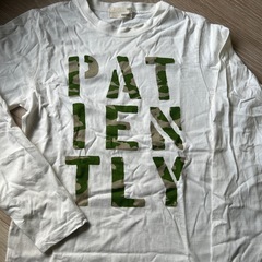 美品　未使用　カモフラージュ　長袖Tシャツ　ロンT サイズ160 白　かっこいい　の画像