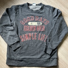 GOOD DAYS ゴールデンウィーク トレーナー　グレー　150サイズの画像