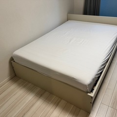1/2日午前引取り可能な方限定IKEAダブルベット一式