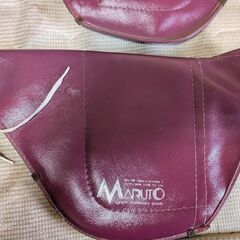 マルト(MARUTO) 防寒ハンドルカバー ビニール 長毛付 HC-VN1600 レッド　中古の画像