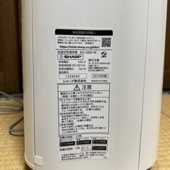 シャープ　加湿空気清浄機の画像