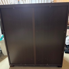 収納家具　チェスト4段　ダークブラウンの画像