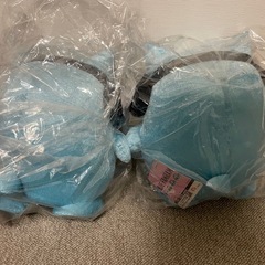 ブルーハムハム　ベロア　BIGぬいぐるみ　2種セットの画像