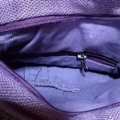 麻のバックの画像