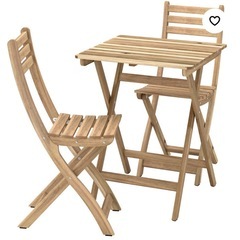 【無料】折りたたみ可能　IKEA チェア(1脚)とテーブルの画像