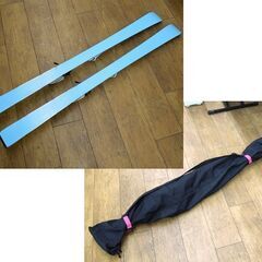 P-PRITY ROCKER 140cm ジュニアスキーセット LOOK調整ビンディング付き板 ポール スキーバックセット ライトブルー 札幌市 厚別店の画像