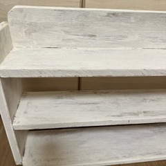 アンティーク　小物置き　木製ラック　北欧家具の画像