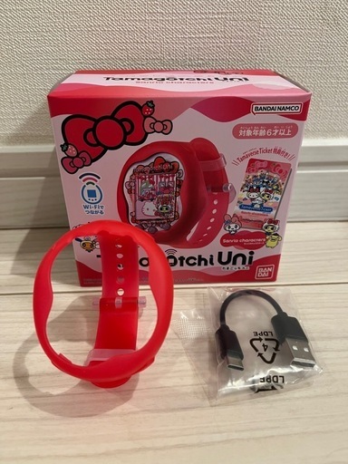 たまごっちユニ　ベルトとタイプC充電ケーブル