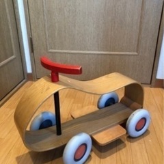 木の乗り物　バイク？