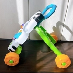 フィッシャープライス 手押し車 おして! しまうまくんのバイリンガル　0歳　1歳　赤ちゃん おもちゃ　知育　英語　知育玩具　つかまり立ち　しまうま　歩く　歩行の画像