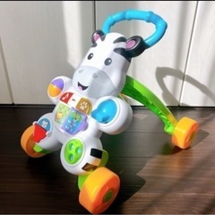 フィッシャープライス 手押し車 おして! しまうまくんのバイリン...