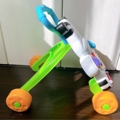 フィッシャープライス 手押し車 おして! しまうまくんのバイリンガル　0歳　1歳　赤ちゃん おもちゃ　知育　英語　知育玩具　つかまり立ち　しまうま　歩く　歩行の画像