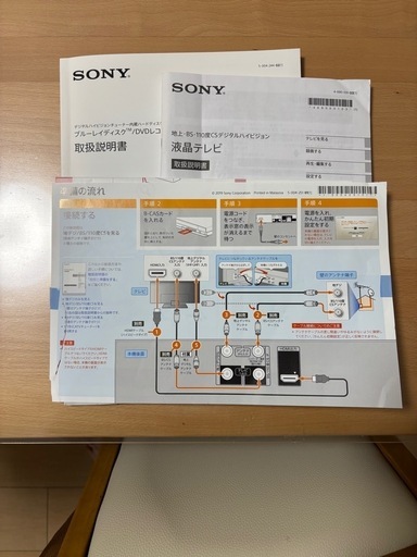 SONY　BRAVIA32型・SONYレコーダー　おまけ付き