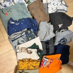 「お話中」100cm 男の子夏服、ロンT