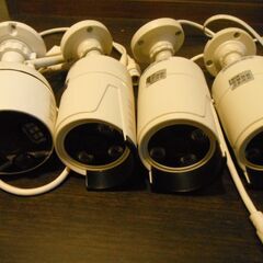 【ジャンク品】WTW 塚本無線　防犯カメラ 屋外 監視カメラ 家庭用 wifi ワイヤレス ４台 モニター 一体型 PoEの画像