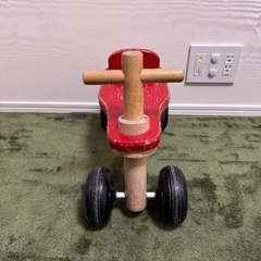 KOIDE 三輪車 コイデ　木製 赤い 乗り物 幼児用の画像
