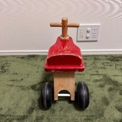 KOIDE 三輪車 コイデ　木製 赤い 乗り物 幼児用の画像
