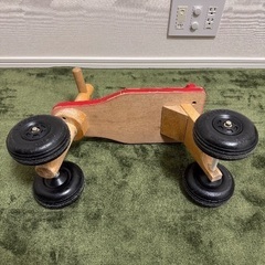 KOIDE 三輪車 コイデ　木製 赤い 乗り物 幼児用の画像