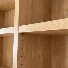 【美品】日本製 頑丈本棚　幅120 ハイタイプ　ナチュラルの画像