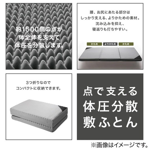 点で支える体圧分散敷布団　シングル (F2205) ニトリ