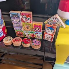 アンパンマン　筒入りつみ木DX 62ピース　61ピース　SLマン　ポッポちゃんの画像