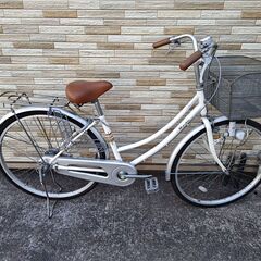 中古自転車 変速無し 26インチ ブロックダイナモ 軽整備済み 防犯登録