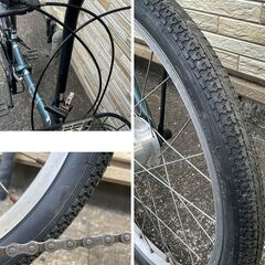 中古自転車 6段変速 20インチ LEDオートライト 軽整備済み 防犯登録対応 町田市 相模原市 MT004の画像