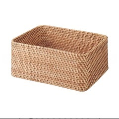 [4つで1000円] 無印良品 MUJI 重なるラタン蓋付きの画像