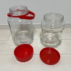 ガラス保存容器　果実酒瓶　4Lと3Lの2個セットの画像
