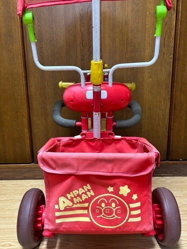アンパンマン　ブザー付きおでかけ三輪車　デラックスⅡ 説明書、付属品有り