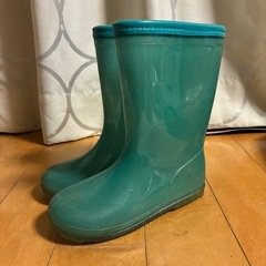 長靴レインブーツシューズ男の子緑グリーン20cm