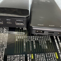 ジャンク　グリーンハウス　 モバイルバッテリー　10000mAh 2個の画像
