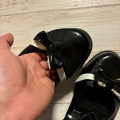 発表会シューズ20.5cm黒ブラック卒園式入学式卒業式女の子保育園幼稚園キッズバレエシューズの画像