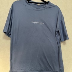 Tシャツ　Ｔシャツ　運動着 ティーシャツ　青　ブルー　部屋着　ラ...