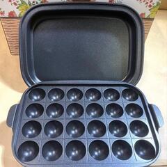 新品未開封　平面&たこ焼きプレート　JENICA ホットプレート JC-HP01-REの画像