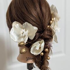 造花❁ヘッドパーツ❁胡蝶蘭