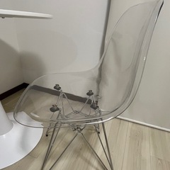 カフェ風クリアチェア