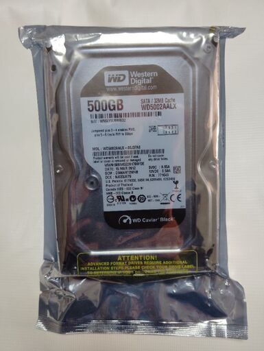 Western Digital  SATA 500GB 3.5インチ ハードディスク 新品 1500円