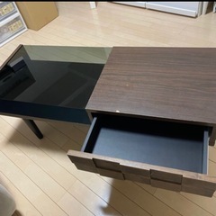 ACTUS ローテーブル　引き出し付き