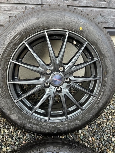 WEDS VELVA SPORT2 17インチ 5H114.3 7J+53 4本 スタッドレスタイヤ付