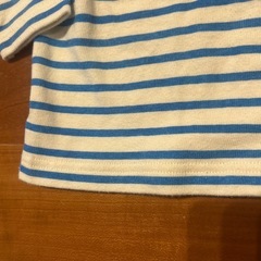 中古　PICNIC 白青ストライプ 長袖Tシャツの画像