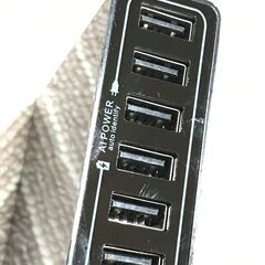 60W 6ポート USB急速充電器 ACアダプタ AI Power搭載 XA-M6の画像