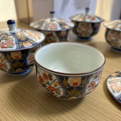 蓋付き　茶飲み茶碗　5個の画像