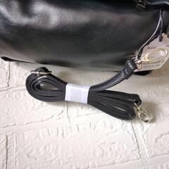 新品 シューラルー 2way ひねりハンドルボックストートバッグ ハンドバッグ 黒色の画像
